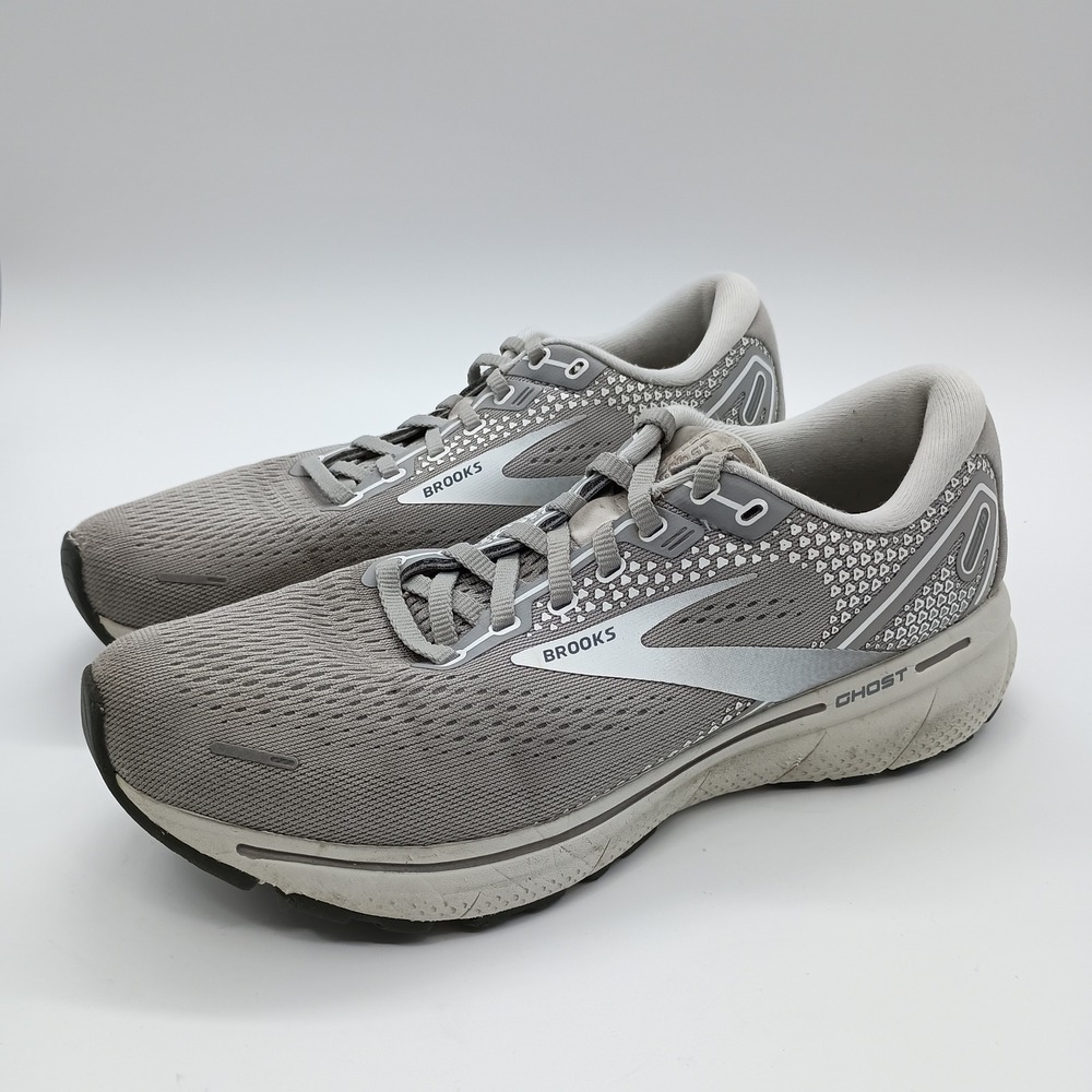 Brooks Ghost 14 Womens Running Shoes Grey Silver Size 9‎ Medium B